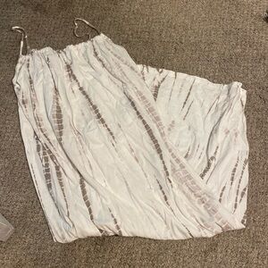 Zara white flowy long dress